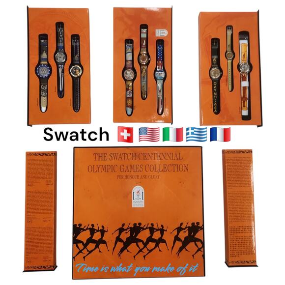 Swatch watches HONOUR AND GLORY BOX2 1996 Olympic Specials Limited and numbered